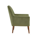 Comfort Pointe Accera Mid-Century Green Velvet Arm Chair Green