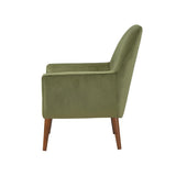 Comfort Pointe Accera Mid-Century Green Velvet Arm Chair Green