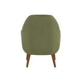 Comfort Pointe Accera Mid-Century Green Velvet Arm Chair Green