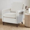 Comfort Pointe Questa Sea Oat Velvet Accent Arm Chair  Sea Oat