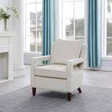 Comfort Pointe Questa Sea Oat Velvet Accent Arm Chair  Sea Oat