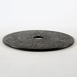 Lilys Black Marble Disk  With 12 Zodiac Symbols Dicontinued 8045