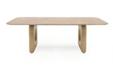 VIG Furniture Nova Domus Osaka - Modern Faux Marble + Natural Ash Dining Table VGCS-DT-22116