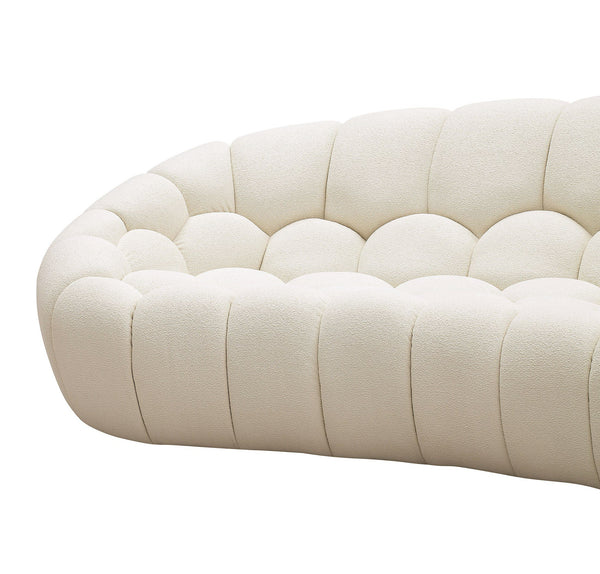 VIG Furniture Divani Casa Yolonda - Modern Curved Off-White Fabric Sofa VGEV2126C-SOFA-C-00