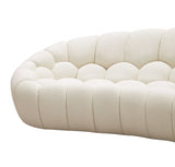 VIG Furniture Divani Casa Yolonda - Modern Curved Off-White Fabric Sofa Set VGEV2126C-SET-C-00