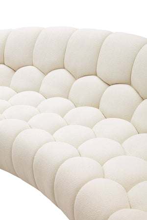 VIG Furniture Divani Casa Yolonda - Modern Curved Off-White Fabric Sofa VGEV2126C-SOFA-C-00