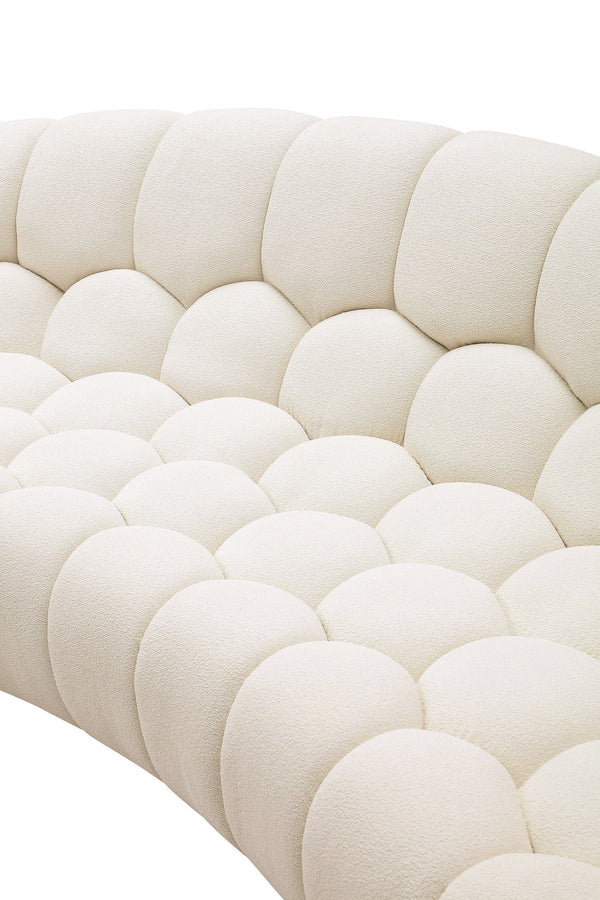 VIG Furniture Divani Casa Yolonda - Modern Curved Off-White Fabric Sofa VGEV2126C-SOFA-C-00