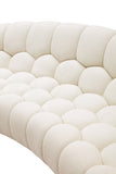 VIG Furniture Divani Casa Yolonda - Modern Curved Off-White Fabric Sofa Set VGEV2126C-SET-C-00