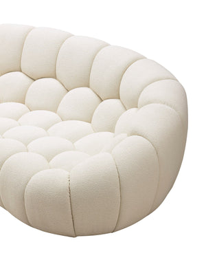 VIG Furniture Divani Casa Yolonda - Modern Curved Off-White Fabric Chair VGEV2126C-CHR-C-00