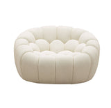 VIG Furniture Divani Casa Yolonda - Modern Curved Off-White Fabric Sofa Set VGEV2126C-SET-C-00