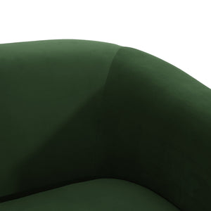 English Elm Christopher Knight Home® - LOVESEAT modern 51" two-seater with textured fabric, firm foam & sinuous springs, sleek black legs for compact spaces Retro Green 74868.00IRNFRGRN