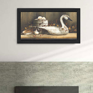 English Elm "country Charm" John Rossini Pastoral Framed Print with Matte Black Wood Frame B06788654