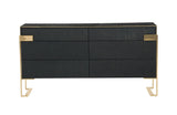 VIG Furniture Modrest Rothsay - Modern Wenge + Gold Dresser VGVC-J096A-D