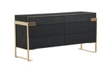 VIG Furniture Modrest Rothsay - Modern Wenge + Gold Dresser VGVC-J096A-D