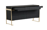 VIG Furniture Modrest Rothsay - Modern Wenge + Gold Dresser VGVC-J096A-D