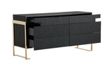 VIG Furniture Modrest Rothsay - Modern Wenge + Gold Dresser VGVC-J096A-D