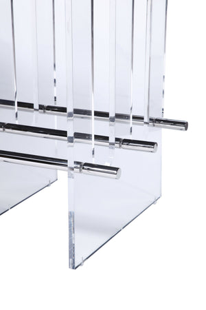 VIG Furniture Modrest Inverness - Contemporary Black Oak + Acrylic Dining Table VGVCT2259-DT