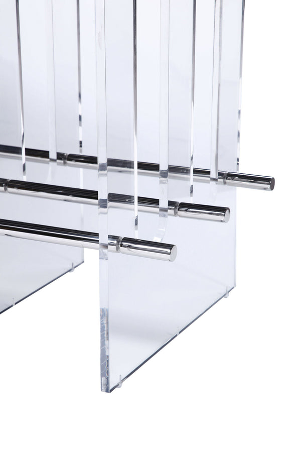 VIG Furniture Modrest Inverness - Contemporary Black Oak + Acrylic Dining Table VGVCT2259-DT