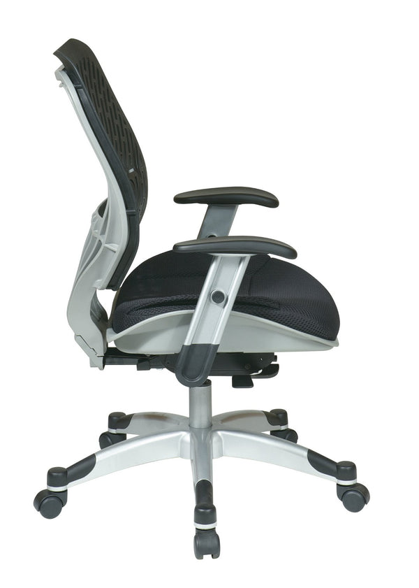 OSP Home Furnishings Spaceflex® Self-adjusting Ergonomic Mesh Office Chair with Lumbar Support and Synchro Tilt 86-M33C625R