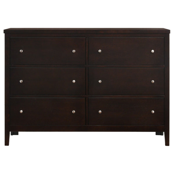 English Elm Warwick Queen Bedroom Set with Leatherette Headboard in Modern Cocoa Finish B062S00742