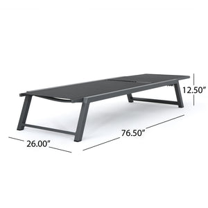 English Elm Christopher Knight Home® - Myers Chaise Lounge Set - Stylish, Adjustable, Weather-Resistant Loungers For Outdoor Relaxation 61407.00BBLKMP2