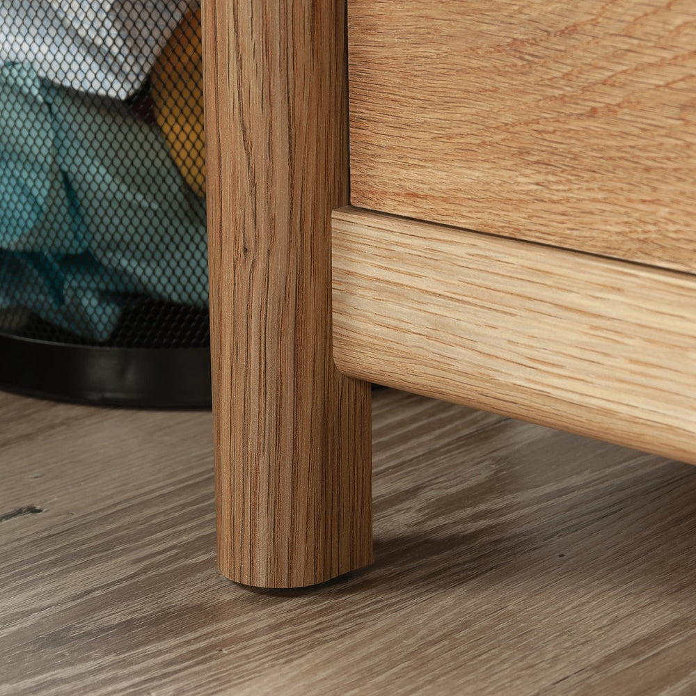 English Elm Desk, Compact Brown Finish With Discreet Storage – Perfect For Home Offices And Small Spaces! B356P402577