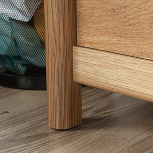 English Elm Desk, Compact Brown Finish With Discreet Storage – Perfect For Home Offices And Small Spaces! B356P402577