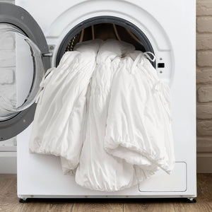 JLA Home 510 Design - Comforter Ruched French Country Charm with Bow-Tie Accents, Brushed Microfiber, OEKO-TEX Certified Cozy White 5DS10-0307