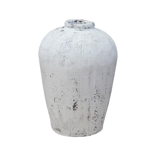 Lilys Vintage Tall Pot With White Paint Large(Size Vary) 8050-5