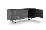 VIG Furniture Modrest Hawick - Contemporary Dark Grey + Abstract White Paint Buffet VGVCG2172-GRY