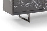 VIG Furniture Modrest Hawick - Contemporary Dark Grey + Abstract White Paint Buffet VGVCG2172-GRY