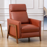 Comfort Pointe Reed Leather Push Back Recliner Caramel