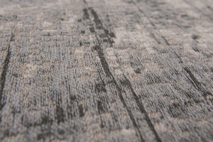 Louis de Pootere Mad Men Griff 100% PET Poly Mechanically Woven Jacquard Flatweave Contemporary / Modern Rug Jersey Stone 7'10"