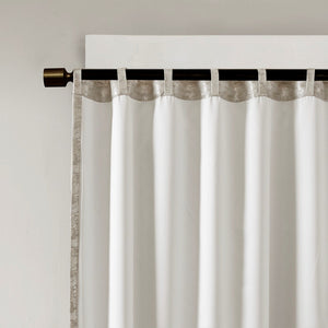 English Elm Jacquard SunSmart Cassius Total Blackout Curtain Panel with Marble Sheen, Noise-Reducing, Energy-Saving Privacy Multicolor 3.05 L x 10.63 W x 12.2 H B03599815