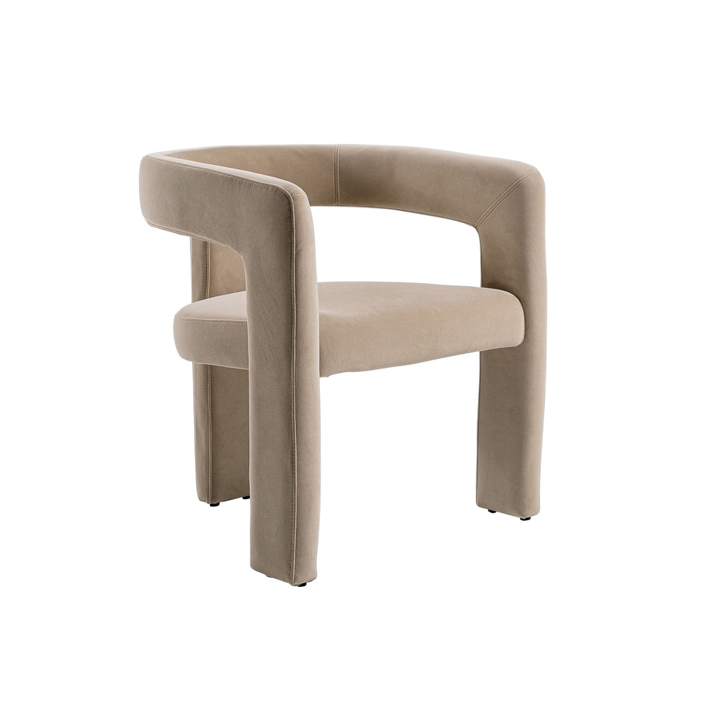 VIG Furniture Modrest Cherish - Modern Beige Fabric Dining Chair VGEUMC-9771CH-BGE