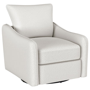 English Elm Nikko Upholstered Swivel Glider Chair in Vanilla — Cozy Farmhouse Comfort, Smooth 360° Motion, Plush Seating B062P353405