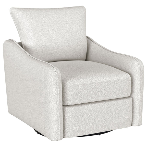 English Elm Nikko Upholstered Swivel Glider Chair in Vanilla — Cozy Farmhouse Comfort, Smooth 360° Motion, Plush Seating B062P353405
