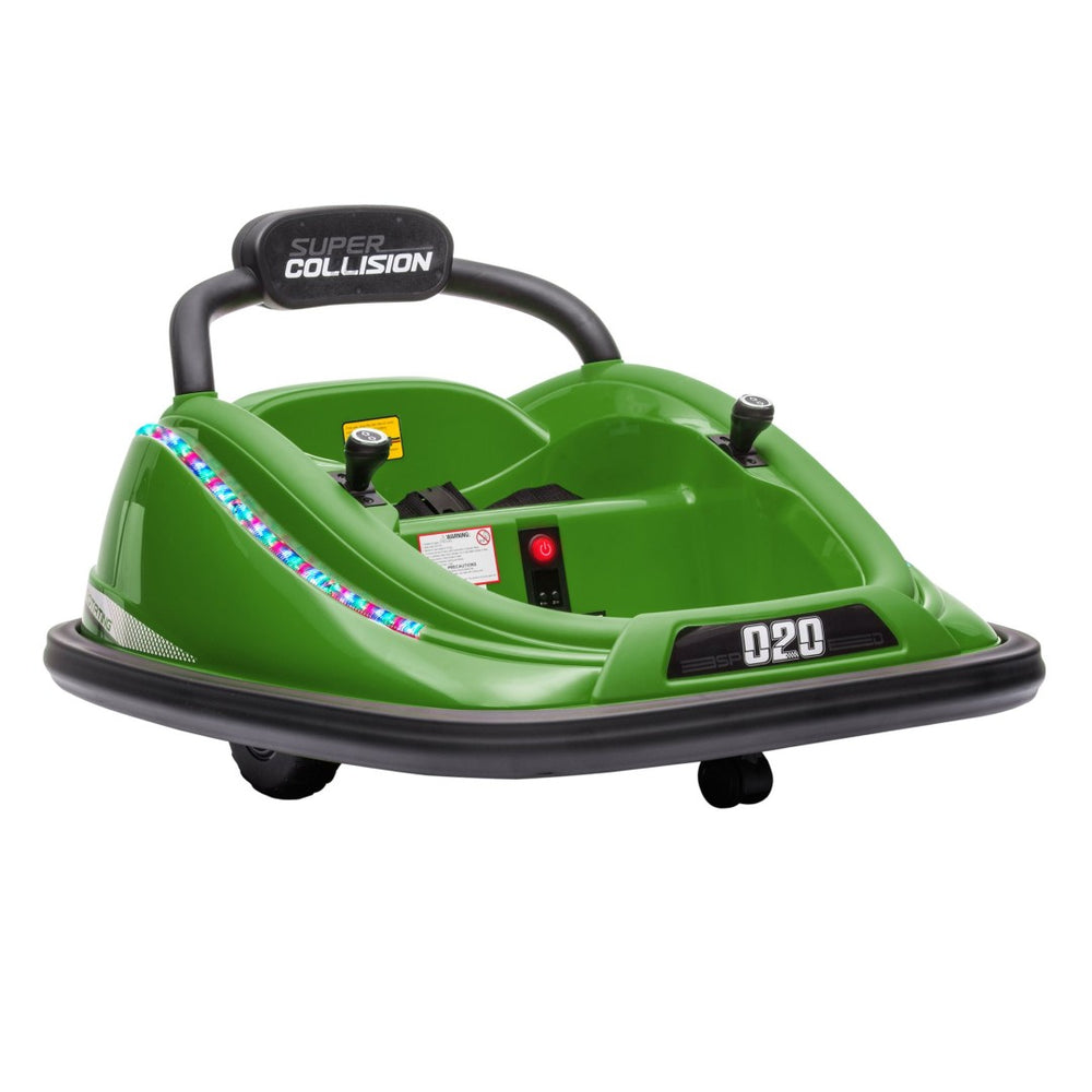 English Elm Aosom 12v Kids Bumper Car Ride on Toy with Dual Joysticks and Parental Remote W2225P249895