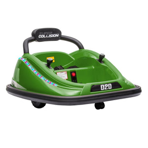 English Elm Aosom 12v Kids Bumper Car Ride on Toy with Dual Joysticks and Parental Remote W2225P249895