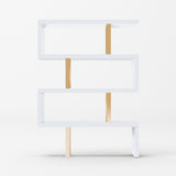 VIG Furniture Modrest Maze - Modern White & Gold Bookcase VGBB-MD105-WHTGLD