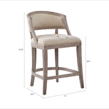 Madison Park Tuscan Farm House Counter Stool MP104-0810 Natural