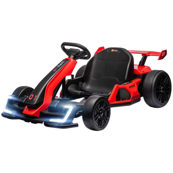 English Elm Aosom 24v Electric Go Kart Ride on Toy with Drifting Dual Motor and Adjustable Seat W2225P229479