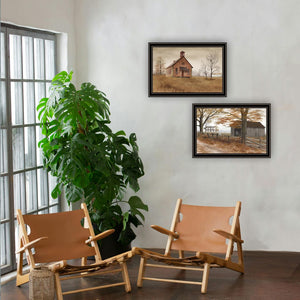 English Elm Trendy Decor 4u Billy Jacobs Old Country Road 2 Piece Framed Farmhouse Wall Art B067P254107