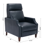 Comfort Pointe Biltmore Push Back Recliner Midnight Blue