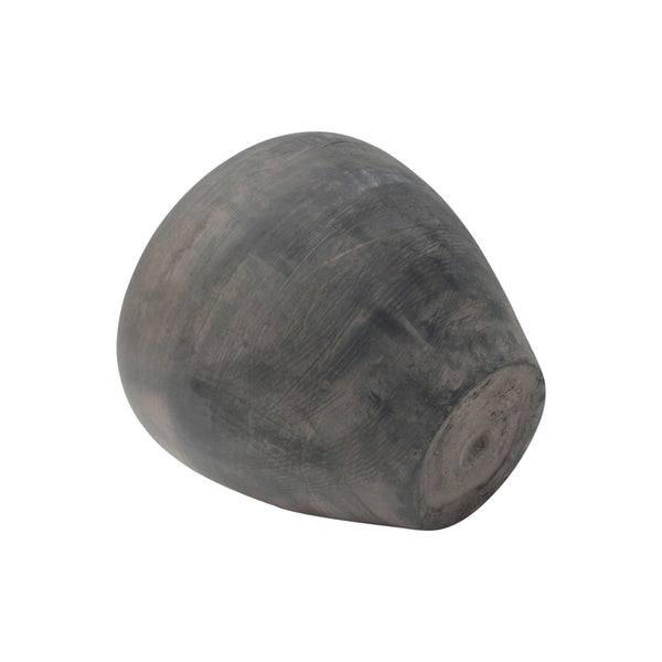 Lilys 12" Earthy Gray Pottery Vase Tapered Down 8064- 2