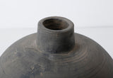 Lilys 12" Earthy Gray Pottery Vase Round 8064-3