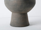 Lilys 17" Earthy Gray Pottery Vase With Large Opening 8064-4