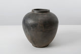 Lilys 13" Earthy Gray Pottery Pot Apple-Shape Large 8064-8