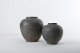 Lilys 10" Earthy Gray Pottery Pot Apple-Shape Small 8064-9