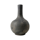 Lilys 16" Earthy Gray Pottery Globular Vase 8064-11
